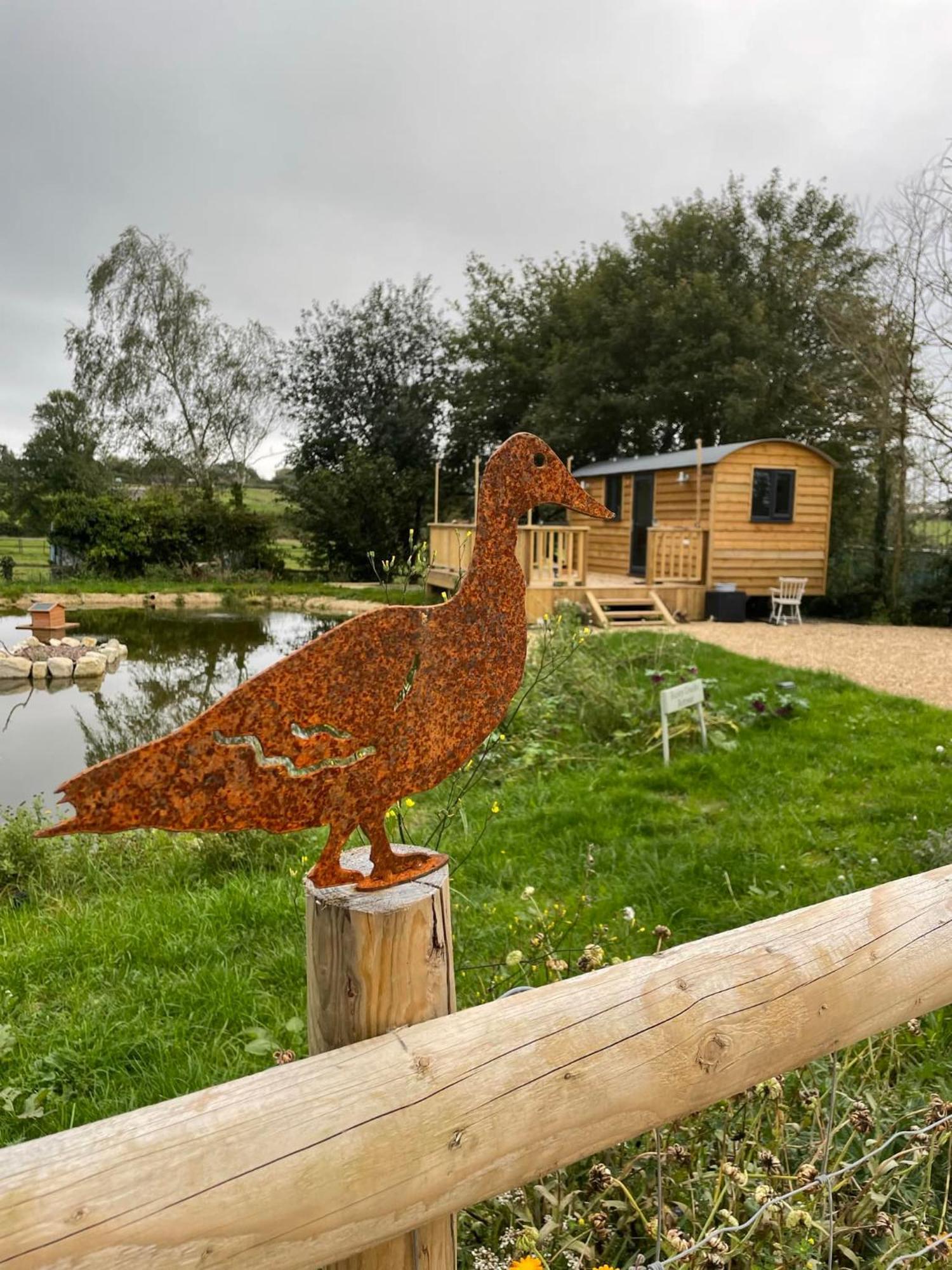Rusty Duck Retreat Shepherds Hut Shedfield Exteriér fotografie